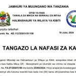 Nafasi Mpya za Kazi Almashauri ya Wilaya ya Kibiti Julai, 2024