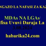 Nafasi za kazi Afisa Uvuvi Daraja La II Kutoka  MDAs na LGAs Nafasi 87 August 2024