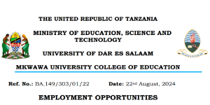 Nafasi Mpya 27 Za Kazi Chuo Kikuu Kishiriki Cha Elimu Mkwawa Agosti 2024
