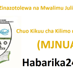 Ada na Kozi Zinazotolewa na Mwalimu Julius K. Nyerere Chuo Kikuu cha Kilimo na Teknolojia