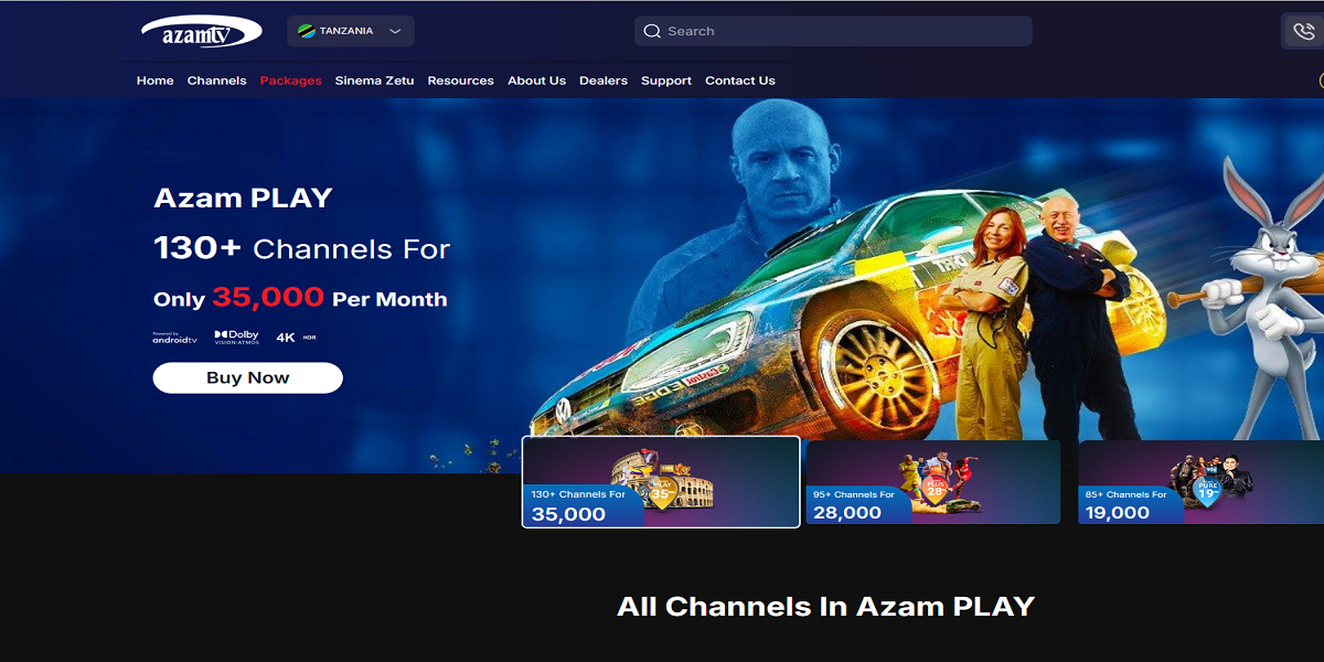 Jinsi ya kubadilisha kifurushi cha Azam TV