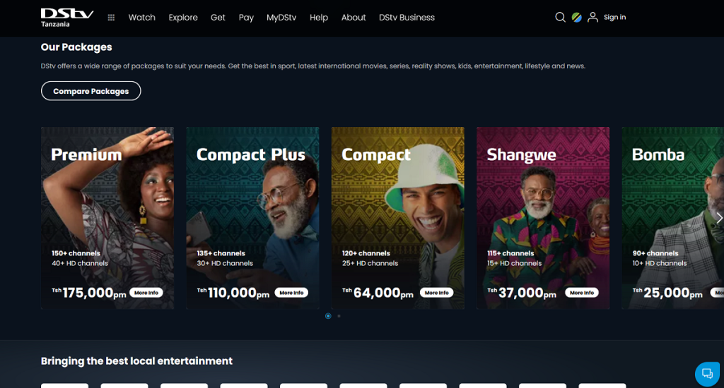 Jinsi ya kubadilisha kifurushi cha DSTV Vifurushi vya DSTV Na Bei Zake
