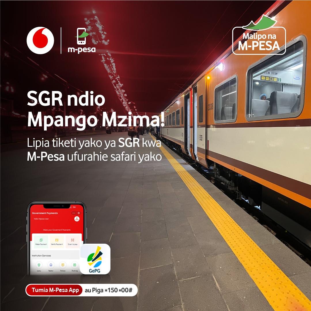 Jinsi ya Kununua Tiketi ya Treni za GSR Kupitia M-Pesa