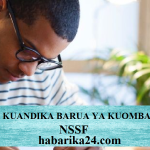 Barua ya Kuomba Mafao NSSF