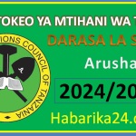 Matokeo ya Darasa la Saba Mkoa wa Arusha 2024/2025