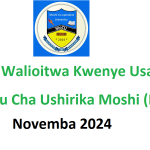 Majina Walioitwa Kwenye Usaili Chuo Kikuu Cha Ushirika Moshi (Mocu) Novemba 2024