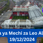 Ratiba ya Mechi za Leo Alhamisi 19/12/2024