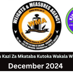 Nafasi Mpya 20 Za Kazi Za Mkataba Kutoka Wakala Wa Vipimo (WMA) December 2024