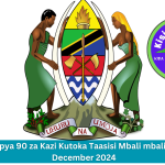 Nafasi Mpya 90 za Kazi Kutoka Taasisi Mbali mbali za UMMA December 2024