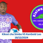 Kikosi cha Simba VS KenGold Leo 18/12/2024