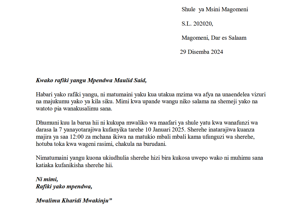 Jinsi ya Kuandika Barua ya Kirafiki ya Kutoa Mwaliko