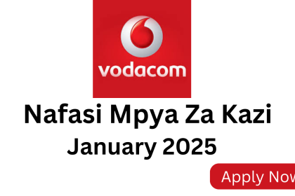 Nafasi Mpya 2 za Kazi Kutoka Vodacom Tanzania