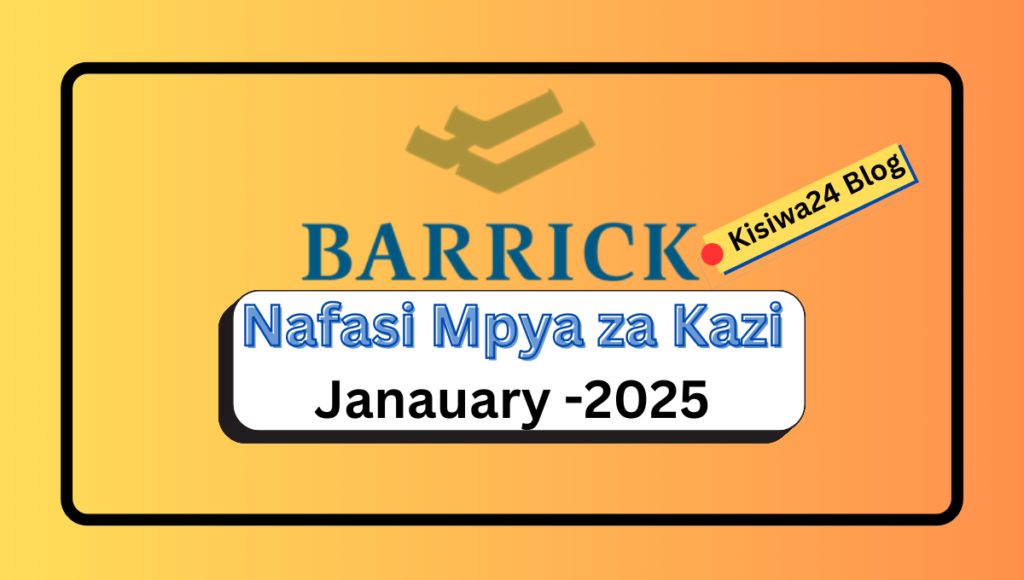 Nafasi 5 za Kazi at Barrick Gold Mine