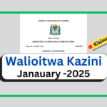 Majina Walioitwa Kazini Taasisi Mbalimbali Za Umma 25 January 2025