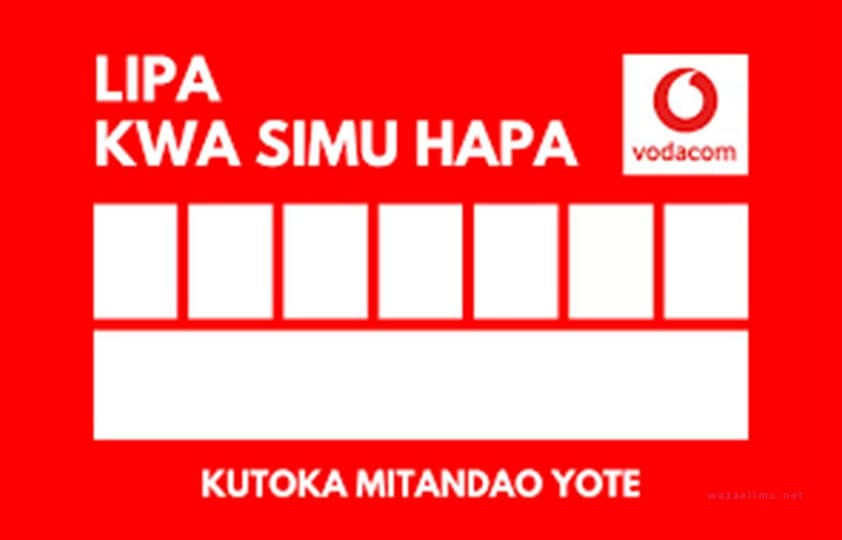 Jinsi Ya Kulipa Kwa Lipa Namba M-Pesa Vodacom