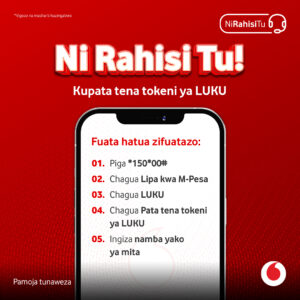 Jinsi ya kupata tokeni za LUKU Vodacom M-Pesa