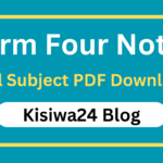 Form Four Notes All Subjects