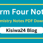 Form Four Chemistry Notes All Topics