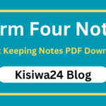 Form Four Book Keeping Notes