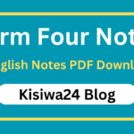 Form Four English Notes