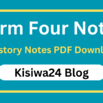 Form Four History Notes