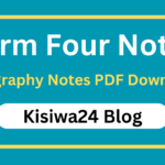 Form Four Geography Notes