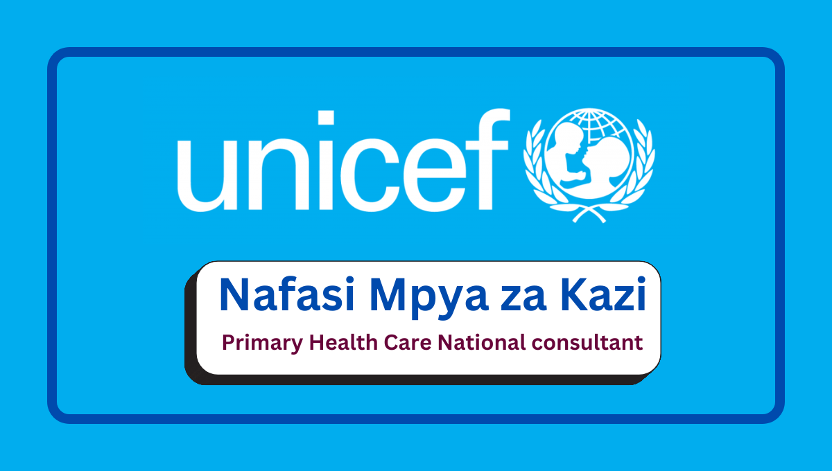 Nafasi za Kazi - Primary Health Care National consultant at UNICEF