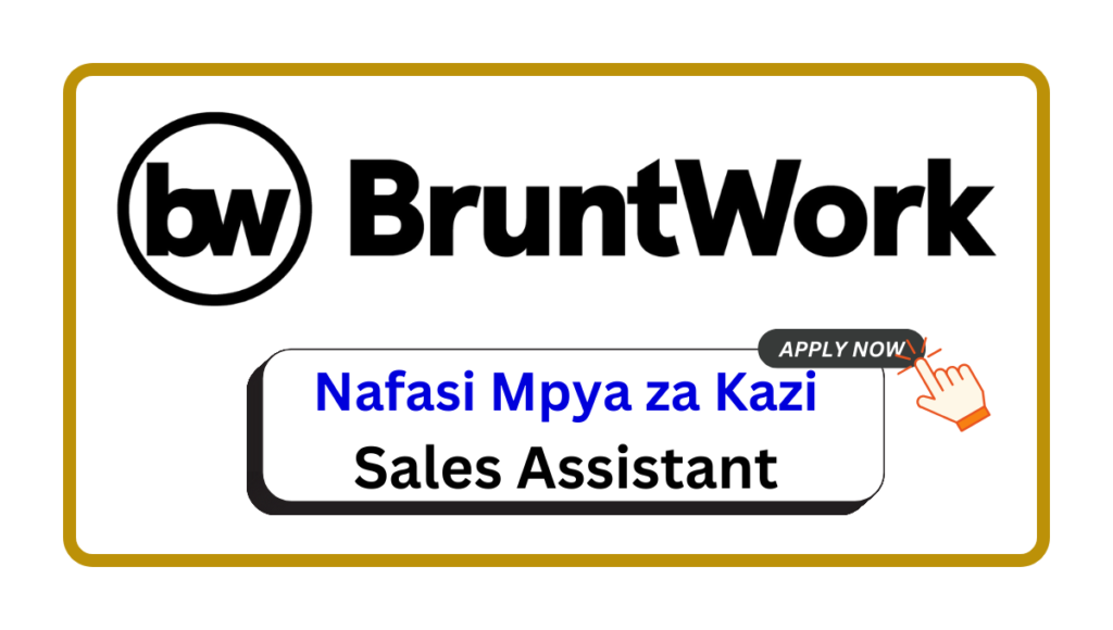 Nafasi za Kazi - Sales Assistant at BruntWork