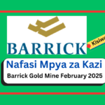 Nafasi 5 za Kazi At Barrick Gold Mine February 2025