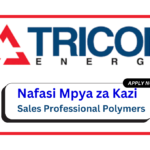 Nafasi za Kazi - Sales Professional Polymers at Tricon Energy February 2025