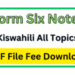 Kiswahili Kidato cha Sita PDF Free Download