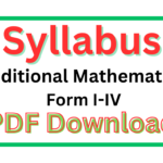 Additional Mathematics Syllabus for Ordinary Level I-IV 2025