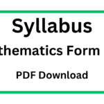 Mathematics New Syllabus for Secondary Schools I-IV 2025