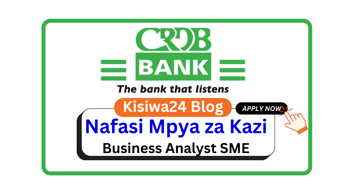 Nafasi za Kazi – Business Analyst SME at CRDB Bank Plc March 2025
