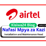 Nafasi za Kazi - Installation and Maintenance Head at Airtel March 2025