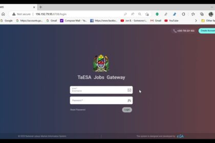 Jinsi Ya Kujisajili TaESA 2025
