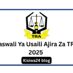Maswali Ya Usaili Ajira Za TRA 2025