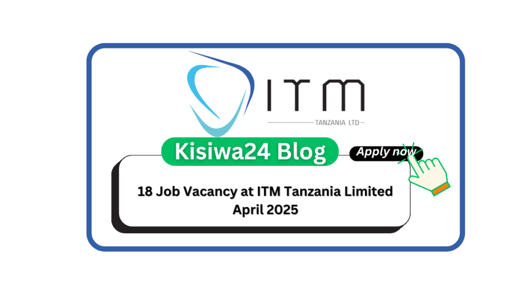 18 Job Vacancy at ITM Tanzania Limited April 2025