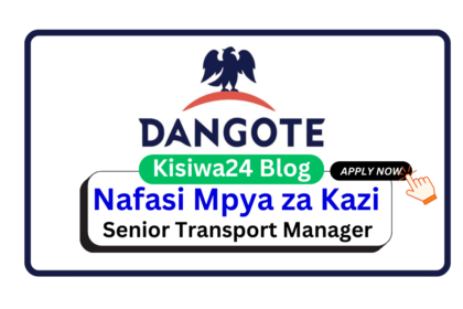 Nafasi za Kazi - Senior Transport Manager at Dangote Cement April 2025