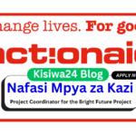 Nafasi za Kazi - Project Coordinator for the Bright Future Project at ActionAid April 2025