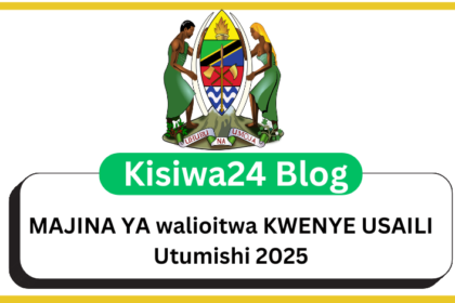 MAJINA YA walioitwa KWENYE USAILI Utumishi 2025