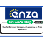 Capital Services Manager Job Vacancy at Anza April 2025