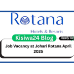 Events Manager Job Vacancy at Johari RotanaApril 2025