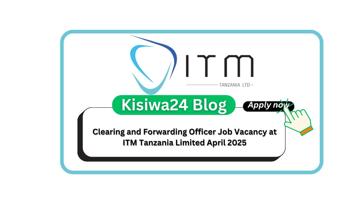 Clearing and Forwarding Officer Job Vacancy at ITM Tanzania Limited April 2025