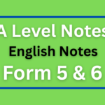 English Notes For Advanced Level