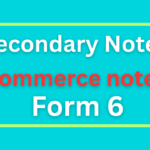 Form Six Commerce Notes All Topics