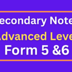 Full Notes For Advanced Level All Subjects