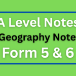 Geography Full Notes For Advanced Level