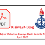 PDF Majina Walioitwa Kwenye Usaili Jeshi la Zimamoto April 2025
