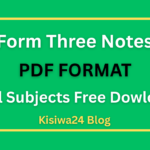 Form Three Notes